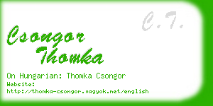 csongor thomka business card